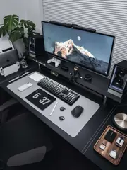Show photo: GK104Pro in a desk setup